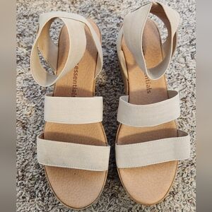 Essentials Women's Cream Sandals